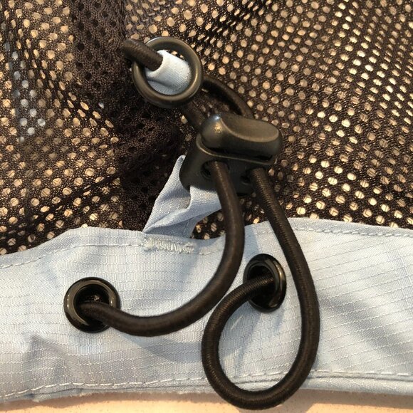 Asics Semi-Fitted Activewear Running/Hiking/Biking Zip Jacket Baby Blue Sz M - Picture 4 of 14